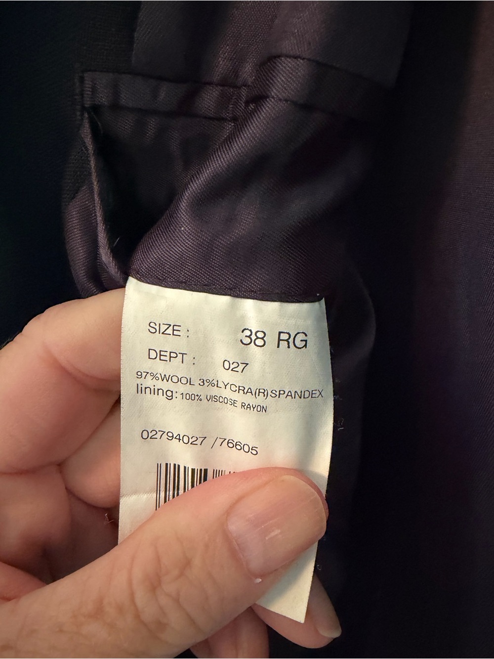 38 Regular Brooks Brothers Navy Blue blazer - Picture 4 of 4